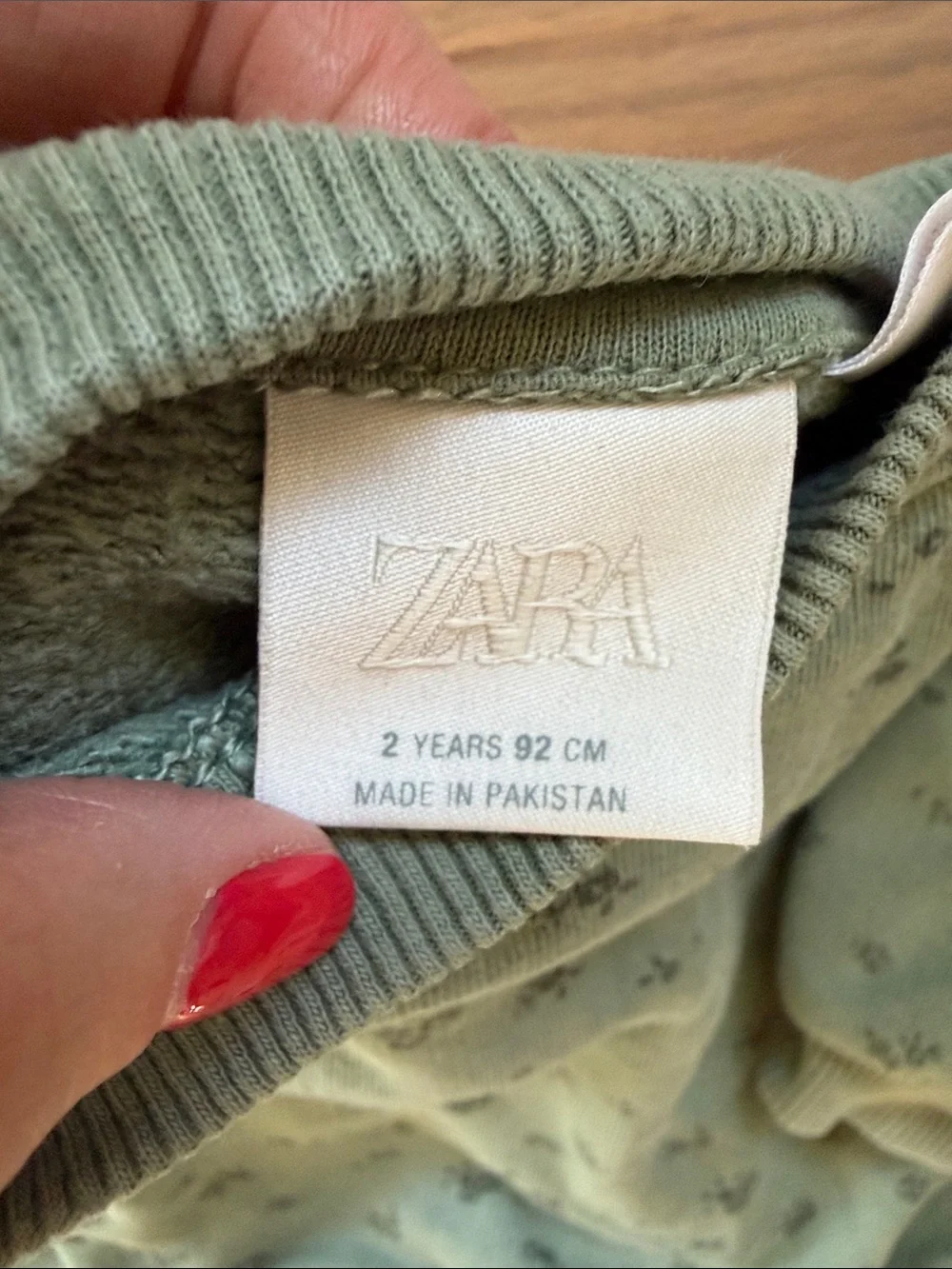 Zara Olive Green Sweater & Leggings Set